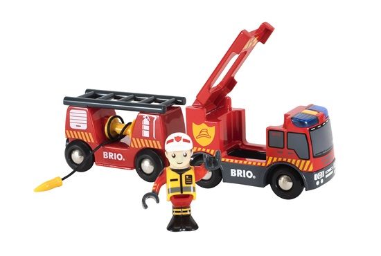 Brio Emergency Fire Engine - BRI-33811 - Speelgoedvoertuig - Rood