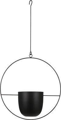 Mica Decorations Dexter bloempot Hangend - L34 x B14 x H65 cm - Zwart