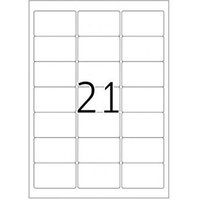 HERMA Special - Papier - mat - permanent zelf-klevend - gecoat - wit - 63.5 x 38.1 mm - 90 g/m² - 525 etiket(ten) (25 vel(len) x 21 adresetiketten