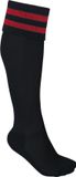 PROACT® Chaussettes de sport avec rayures contrastées PA015 - Black / Sporty Red - 46-49 EU