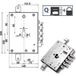 Mottura Serrure Sic.triplice Sx 89845