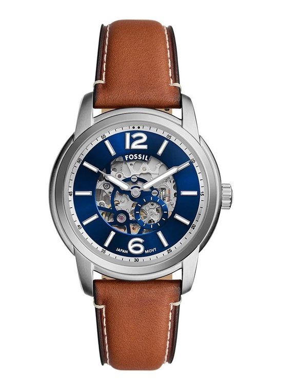 Fossil Heritage ME3263 Horloge - Heren - Ø 42 mm - Bruin