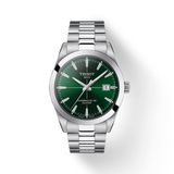 Tissot Gentleman Powermatic 80 Silicium Polshorloge Mannen Groen/Zilverkleurig Staal Saffierglas