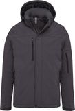 Kariban Gewatteerde softshell herenparka met capuchon K650 - Titanium - 4XL