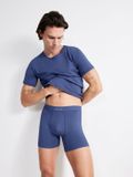 Sloggi EVER Ease O-Neck T-shirt Heren Katoen Elastaan Rond Hals Mouwloos Effen 2-Pack DEEP COBALT S