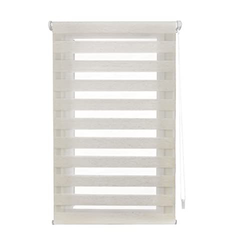 Blindecor Indus Dubbel Rolgordijn - Linnen - 55x130 cm