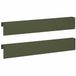 vidaXL - Afdekprofiel - Olijfgroen - Staal - 100 x 6 x 15 cm - 2 stuks