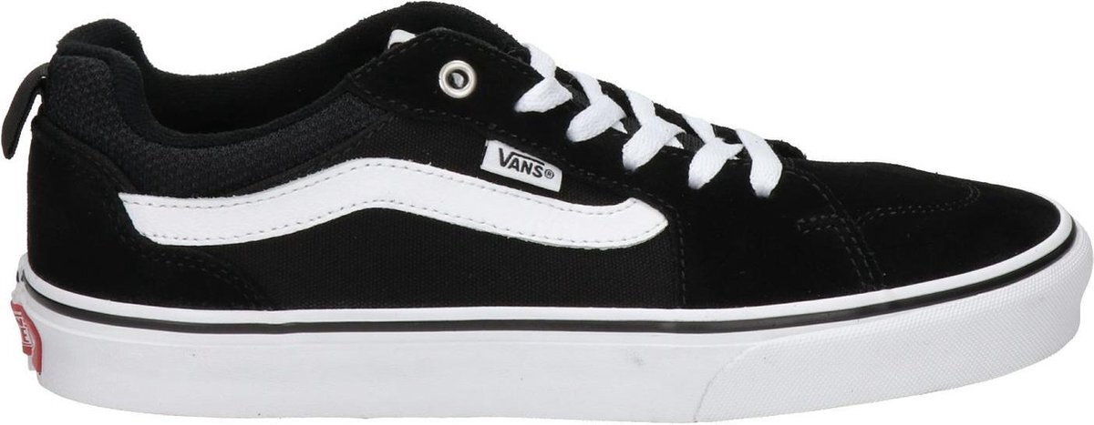 Vans Filmore Heren Sneakers - (Suede/Canvas)Black/White - Maat 47