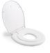 Unyqoos Ovaal toiletdeksel met softclose en geïntegreerd kinderzitje