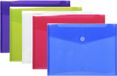 Exacompta 10x Pak van 5 Envelop tassen - PP met klittenband sluiting - A4 - Geassorteerd