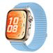 By Qubix Qubix Nylon Ribbelbandje Lichtblauw Geschikt voor Huawei Watch Fit 5 / 4 / 3