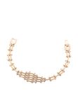 Gaya Bracelet Goud Koper Gepolijst Kristal 17 cm Vrouwen
