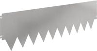 vidaXL Gazonrand - 20 st - 103 x 30 cm - Staal - zilver