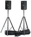 Skytec Set de deux enceintes SL6 de 6 pouces sur pieds