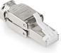 Allteq Modulaire RJ45 connector - Cat 6 - Vaste of flexibele kern - Gereedschapsloos - Ronde kabel - Zilver