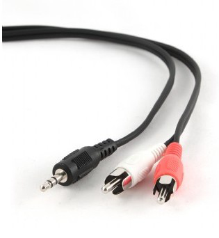 Gembird 5m, 3.5mm/2xRCA, M/M