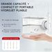 h2ofloss Hydropulseur dentaire portable, 6 modes, 5 canules, batterie 2500 mAh, réservoir d'eau 570 ml, étanche IPX7 - Blanc