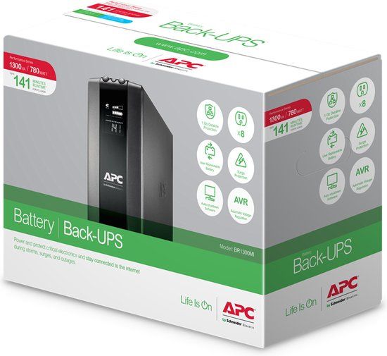 APC Uninterruptible Power Supply System Interactive UPS BR1300MI