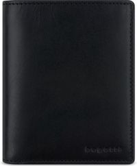 Bugatti Remo Portemonnee RFID-bescherming Leer 10 cm - Staand formaat - Zwart