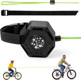 BeiJingLiangPinJiaZuoKeJiWenHuaFaZhanYouXianGongSi Câble de remorquage de vélo - Rétractable automatiquement - Pour enfants, adultes, VTT et vélo électrique - 2,2 mètre - Vert, Noir