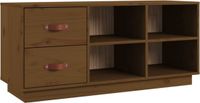 vidaXL Schoenenbank - 100x34x45 cm - Massief Grenenhout - Honingbruin