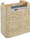 Merkloos Relaxdays lectuurbak - 38 x 32 x 18 cm - 2 vakken - gevlochten waterhyacint