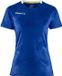 Craft Premier Solid Shirt Korte Mouw Dames - Royal | Maat: XL