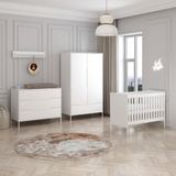Born Lucky Santiago Babykamer 3 Delig Wit