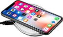 OEM Bol Aluminum and Leatherette Wireless Charging Pad Station Silver White