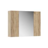 Vicco Leopold Badkamerspiegelkast – 80 x 59.2 cm met planken Krachtige eik goud