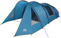 vidaXL Tunneltent 5-persoons Blauw en Grijs