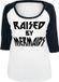 Goodie Two Sleeves Raised by mermaids Dames Shirt met lange mouwen - zwart/wit - L