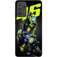 Maniacase Coque Pour Samsung Galaxy A73 46 Valentino Rossi Logo Motogp monster