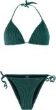 Protest PRTLayo Triangel bikini set Dames - Koordsluiting - Uitneembare vulling - Cheeky dekking - Normale pasvorm - Zwart