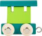 Small Foot Houten Lettertrein Wagon Groen - 12 stuks
