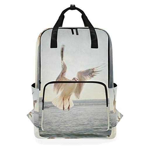 MONTOJ Reizen Rugzak Vliegende meeuw Boven Zee School Rugzak - 4773369072600