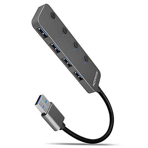 AXAGON HUE-MSA Superspeed USB-A Switch Hub, 4x USB 3.0, aktiv - 20cm, zwart