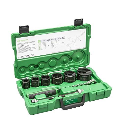 Greenlee 7238SB Slug-Buster knock-out kit with ratchet wrench