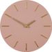Mica Decorations Wandklok - roze/goud - D36 cm - aluminium - muur klok - rond