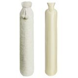 Homealexa 2L grote lange warmwaterkruik met hoes - zachte UK tas voor nek en schouder, 73 x 14 cm - extra lange kinderfles