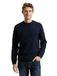 Tom Tailor - Gebreide trui met ribdetails - Maat M - Knitted Navy Melange