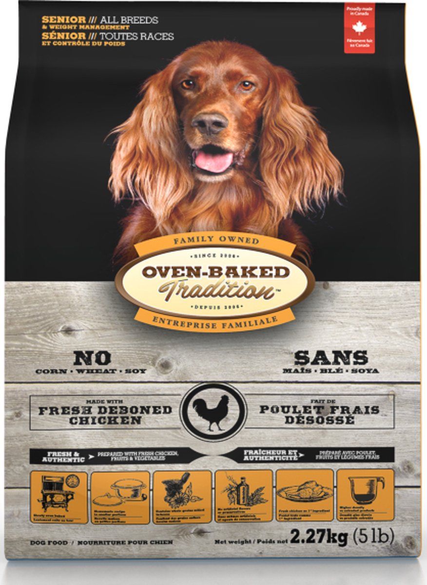 Oven-Baked Tradition Senior Dog Food - Chicken - 11.4kg