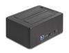 Delock 64183 Basisstation voor Opslagstations USB 3.2 Gen 1 (3.1 Gen 1) Type-B Zwart