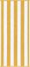 HUSH Serviette de plage 100% Coton 100x200 cm Jaune + Blanc