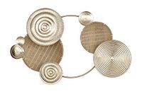Casablanca Grote wanddecoratie, XL, metaal, kleur: natuur/zilver/goud, 52 x 82 cm