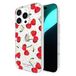 Kate Spade New York iPhone 16 Pro-hoesje - Cherry Dot Edelstenen | Compatibel met MagSafe