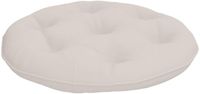 vidaXL Hangstoel Kussen VIANEN 100% Polyester Wit Ø 50 x 10 cm