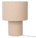 Naeve Leuchten Näve Fluffy tafellamp, beige Hoogte 31 cm textiel E27 cilindrisch