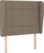 vidaXL Hoofdbord - 103x23x118/128 cm - Tissu - Taupe