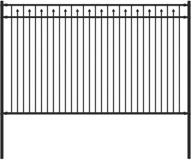 vidaXL Spike Hek BAARLO 200 x 166 cm Gepoedercoat staal Zwart